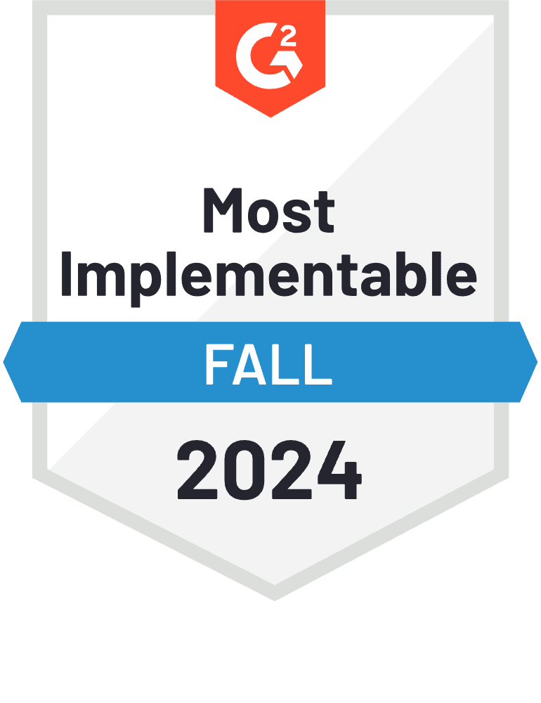 Agorapulse Most Implementable Fall 2024 on g2