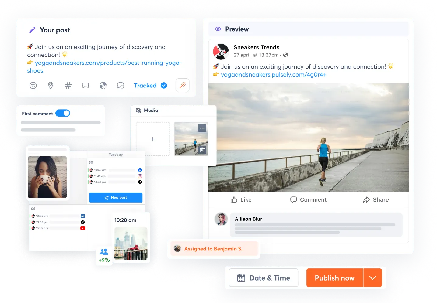 Schedule content across all major networks