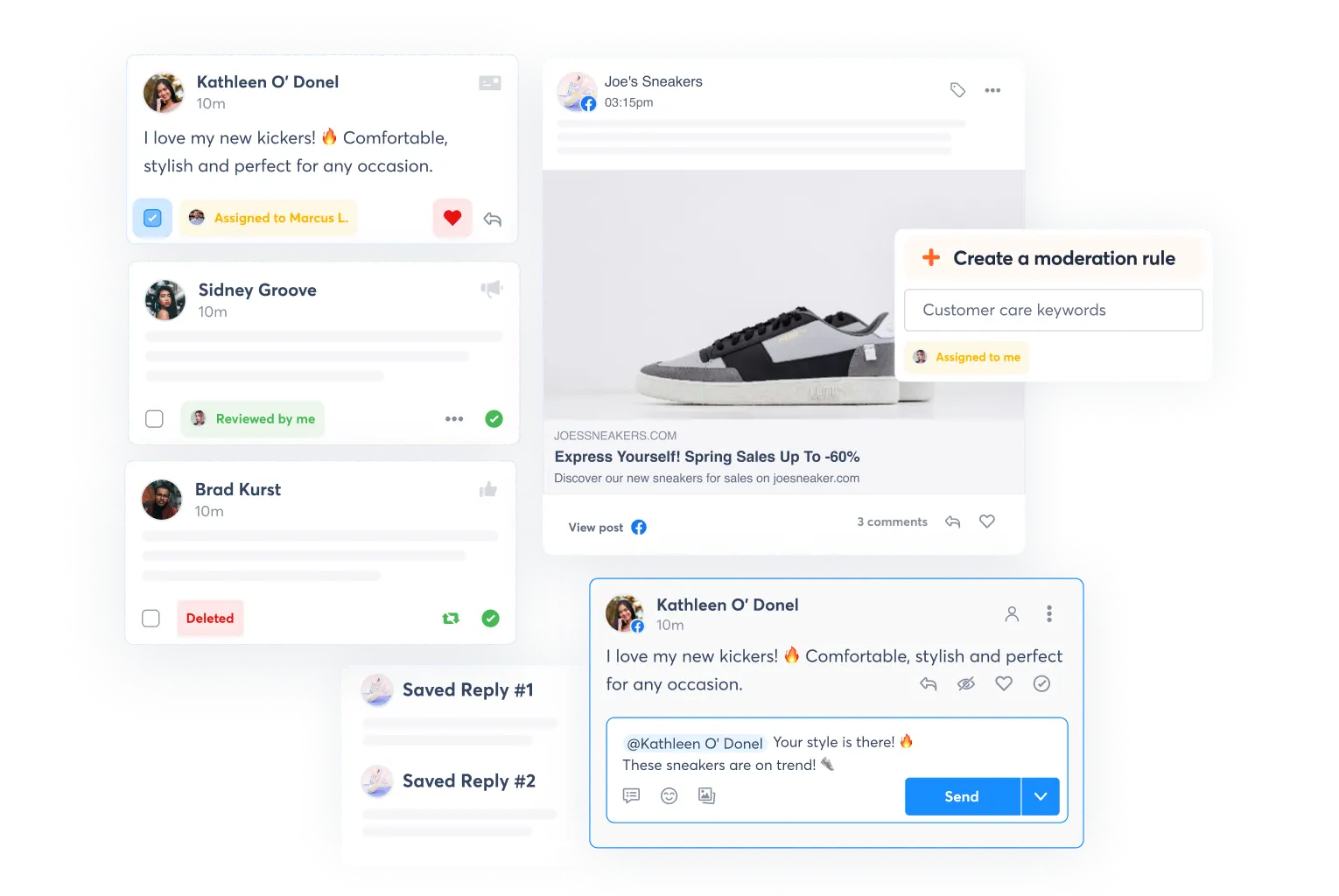 Unified social inbox to engage at scale