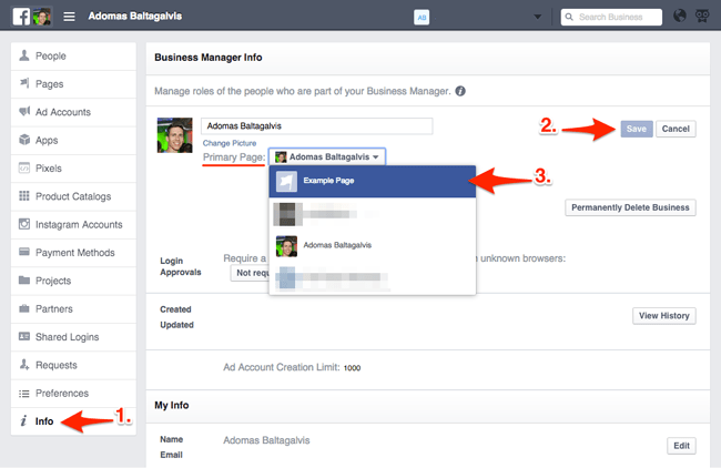 FB Business Settings: Business Account vs Personal Account (Facebook  Business Manager) 