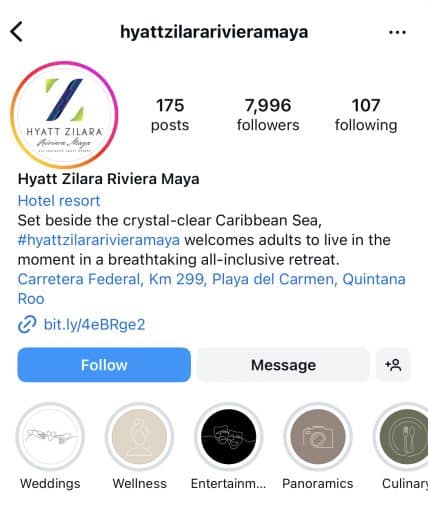 Hyatt Zilaria Instagram profile