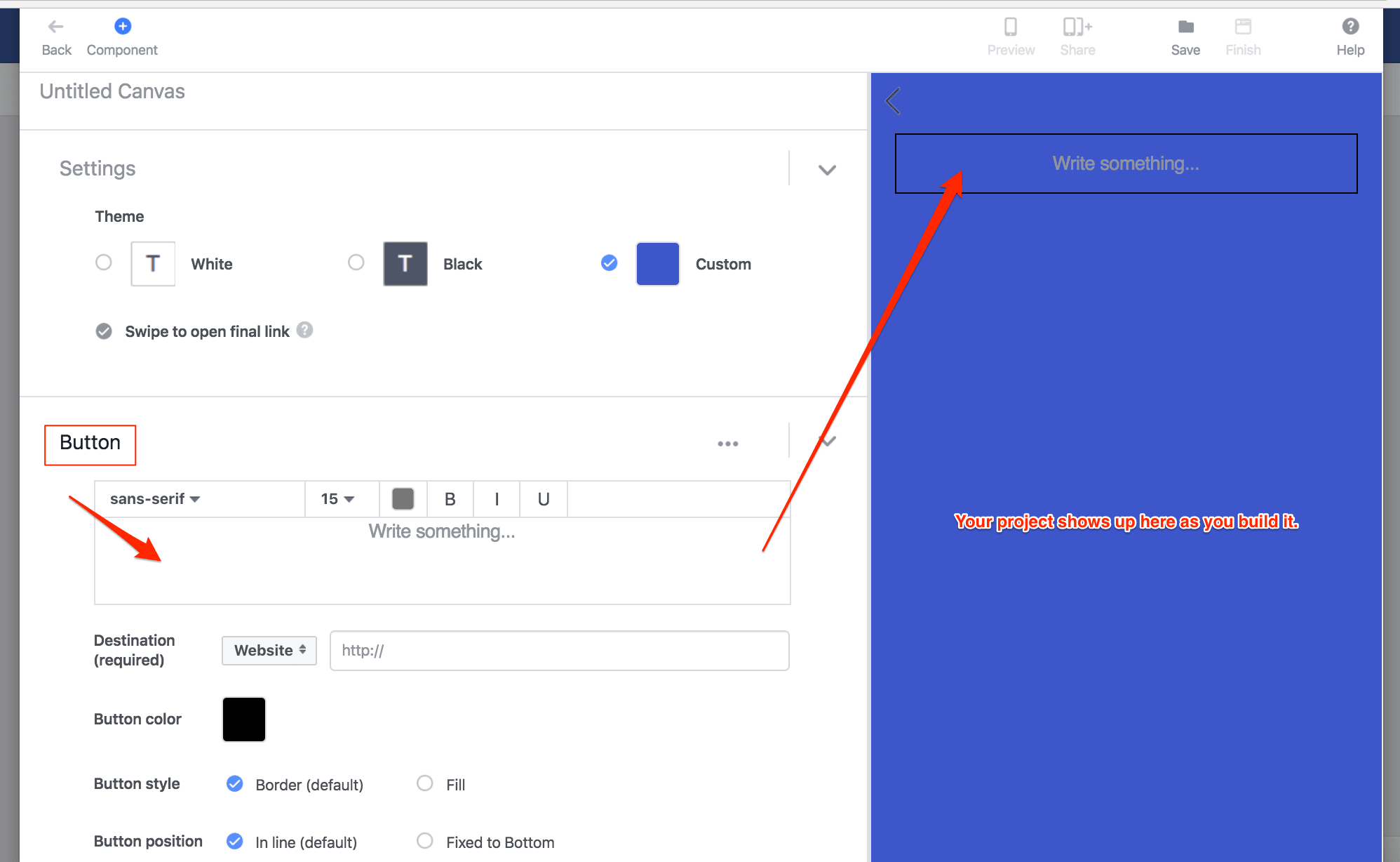 Adding a Button in Facebook Canvas